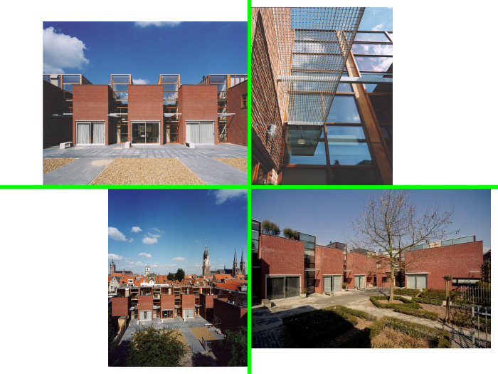 6 stadswoningen, Huyterhof, Delft